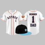 2025 Astros Fathers Day Number 1 Dad Jersey