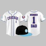 2025 Cubs Fathers Day Number 1 Dad Jersey