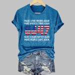 8647 Make Lying Wrong Again Make America Think Again Make Humans Matter Again Make People Care Again Shirt