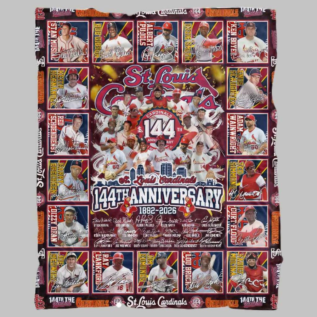 Cardinals 144th Anniversary 1882 2026 Blanket 3 Cardinals 144th Anniversary 1882 2026 Blanket 3