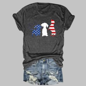 4th July Dachshund Shirt 1