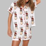 Pope Leo XIV First American Pope Print Pajama Set