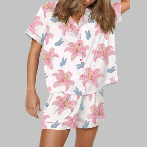 Tiger Lily Silky Satin Pajama Set 2