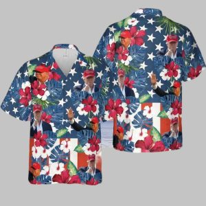 Trump 4th Of July Great Again Hawaiian Shirt 2