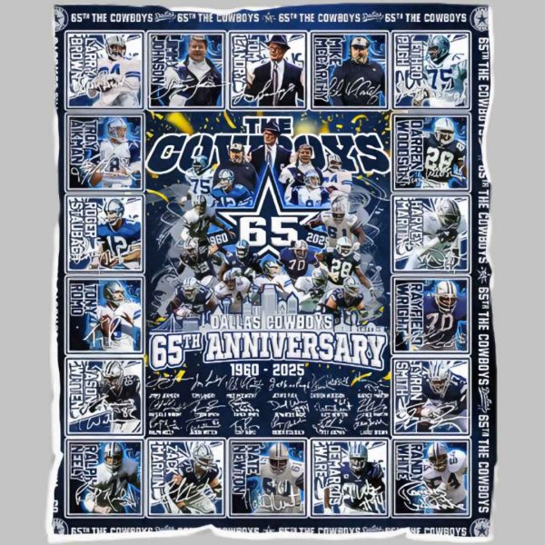 Cowboys 65th Anniversary 1960 2025 Blanket 3