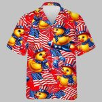 Cute Duck 4th of July Hawaiian Shirt