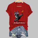 Independence Day FDT NO KINGS IN AMERICA Printed Casual Shirt