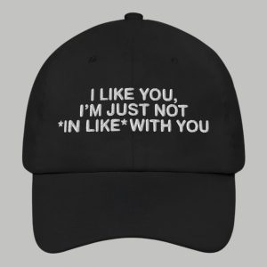 I Like You Im Just Not In Like With You Hat 2