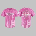 2025 Dodgers x Breast Cancer Awareness Baseball Jersey