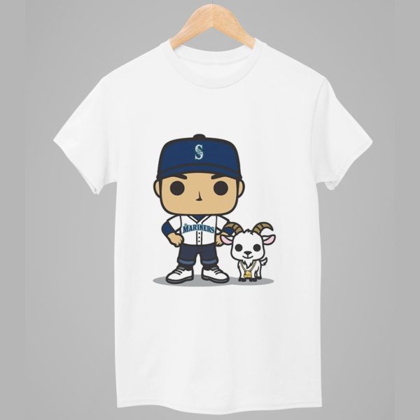 2025 Mariners Ichiro GOAT T shirt Giveaway White 1