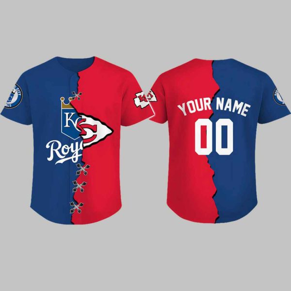 2025 Royals and Chiefs Custom Name Jersey 3