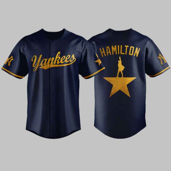 2025 Yankees x Hamilton Night Jersey 3
