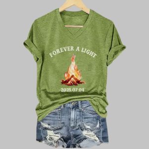 Womens Forever a Light Print T shirt 2