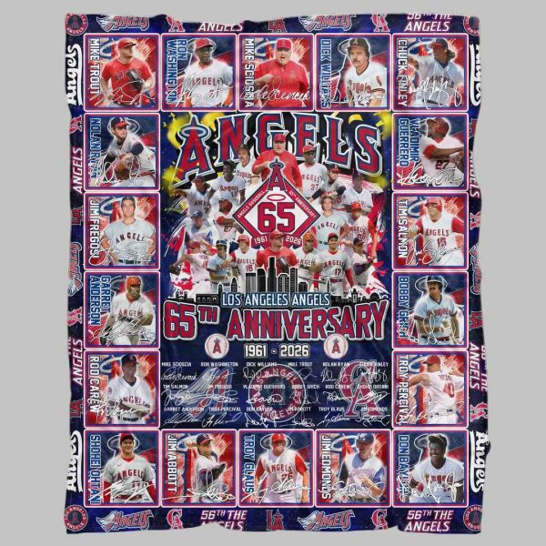 Angels 65th Anniversary 1961 2026 Blanket 1