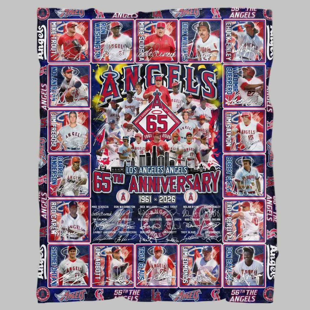 Angels 65th Anniversary 1961 2026 Blanket 3 Angels 65th Anniversary 1961 2026 Blanket 3