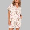 Bonjour Paris Eiffel Tower Travel To France Sister Party Coffee Pajama Set 2