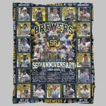 Brewers 56th Anniversary 1969-2025 Blanket