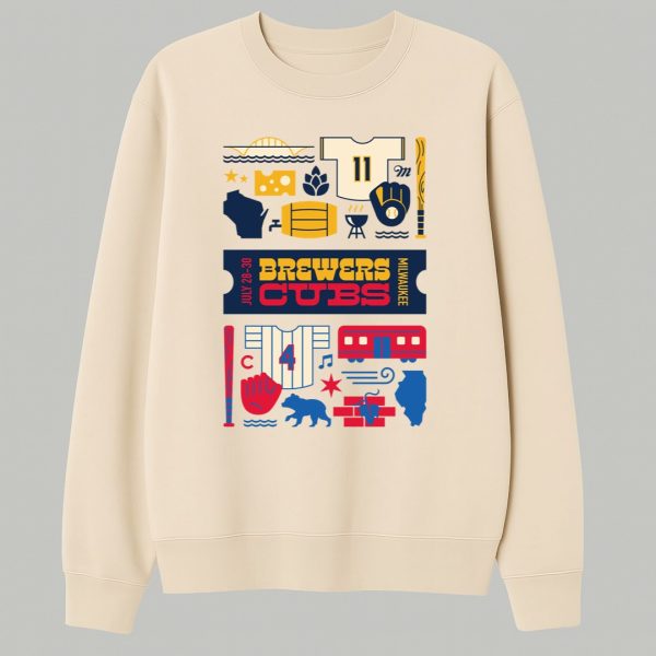 Brewers Cubs The Fourth Entry In Artist Game Card Series Shirt 2