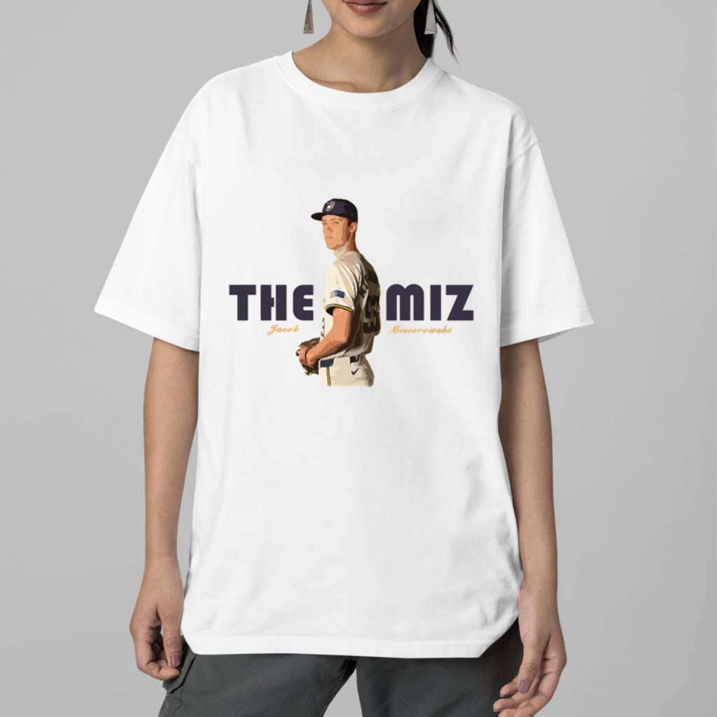 Brewers unveil Its Jacob The Miz Misiorowski Giveaway T shirt White 2