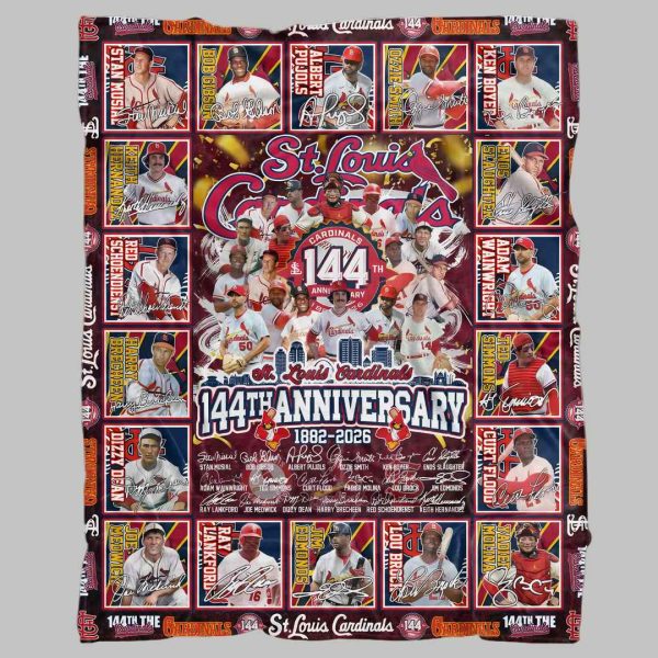 Cardinals 144th Anniversary 1882 2026 Blanket 1