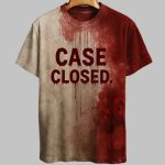 Case Closed Bloody Art Halloween Print Shirt
