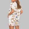 Cat Breeds Short Sleeve Satin Pajama Set 4