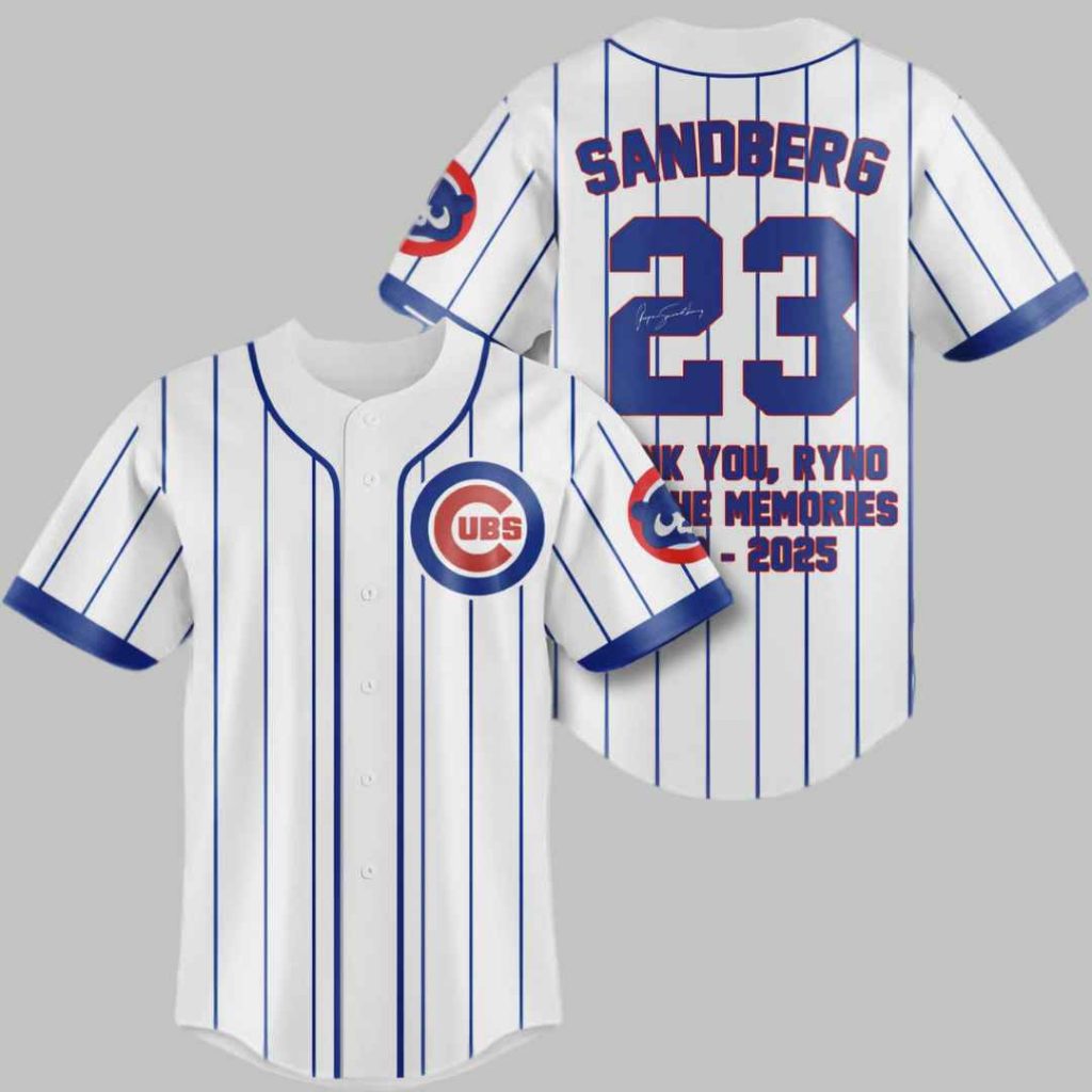 Cubs x Ryne Sandberg 23 Baseball Jersey 3