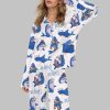 Cute Blahaj Silky Satin Pajama Set 1