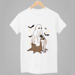 Cute Ghost Cat Girl Halloween Shirt