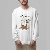 Cute Ghost Cat Girl Halloween Shirt 2