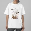 Cute Ghost Cat Girl Halloween Shirt 5