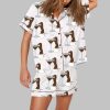 Dachshund Teeni Weeni Espresso Martini Pajama Set 1