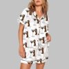 Dachshund Teeni Weeni Espresso Martini Pajama Set 3