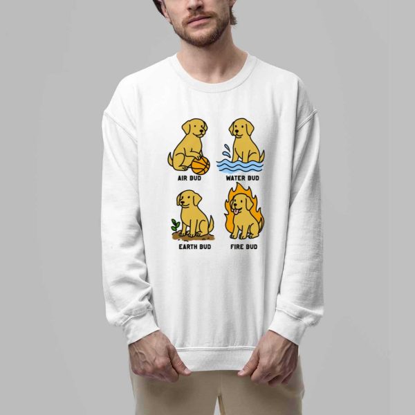 Dog Elemental Bud Air Bud Water Bud Earth Bud Fire Bud Shirt 3