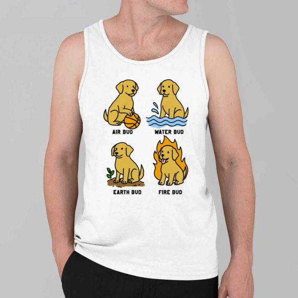 Dog Elemental Bud Air Bud Water Bud Earth Bud Fire Bud Shirt 4