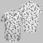 Halloween Jack Skellington Button Hawaiian Shirt