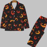 Halloween Scary Pumpkin Pajamas Set