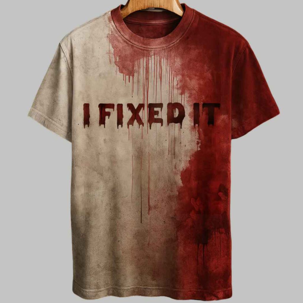 I Fixed It Bloody Art T Shirt 3 I Fixed It Bloody Art T Shirt 3