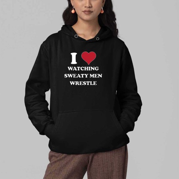 I Love Watching Sweaty Men Wrestle Shirt 4