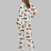 Jurassic Dinosaurs World Silky Satin Pajama Set 4