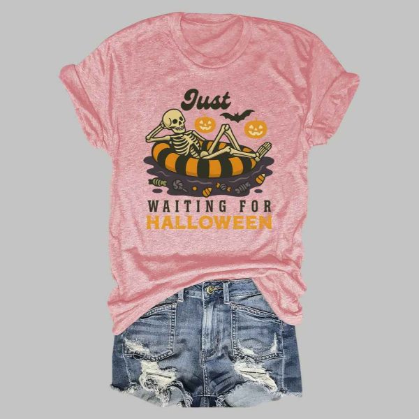 Just Waiting For Halloween T shirt 5