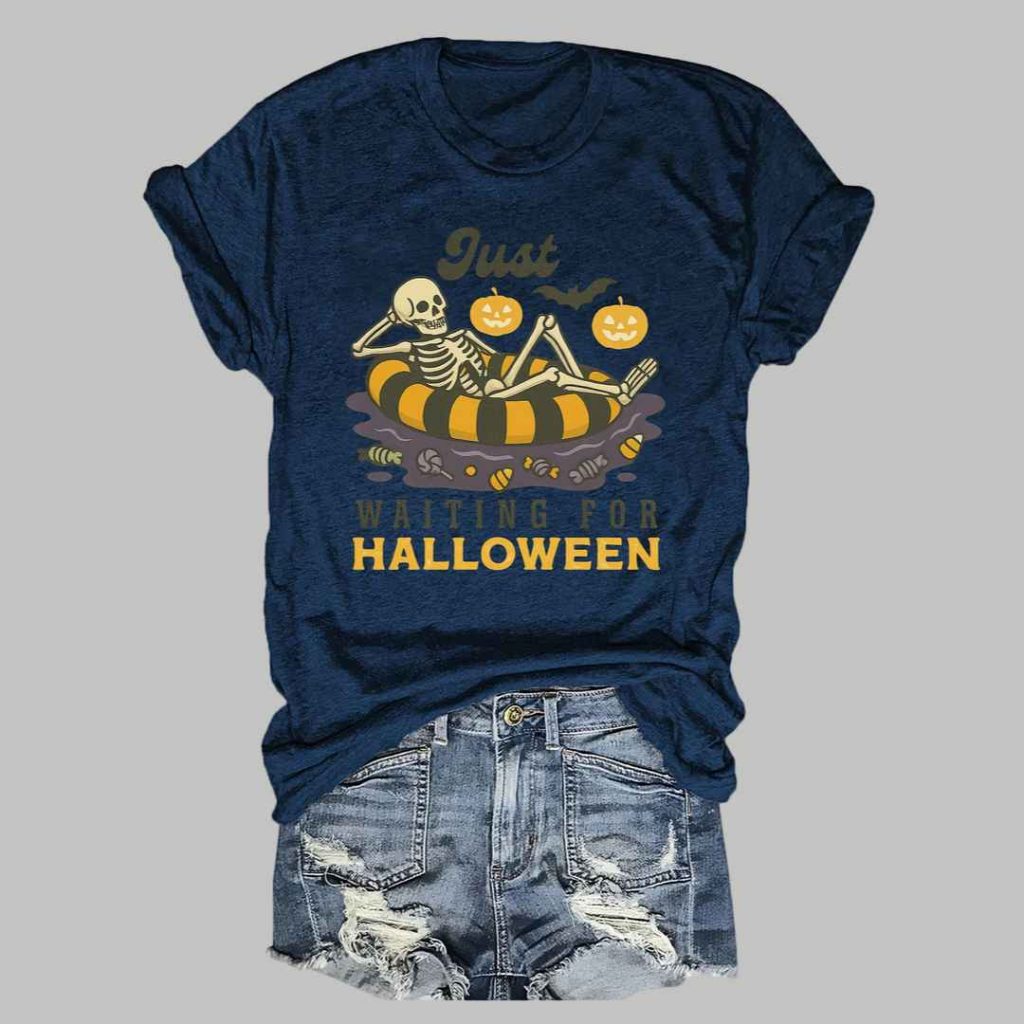 Just Waiting For Halloween T shirt 7 Just Waiting For Halloween T shirt 7