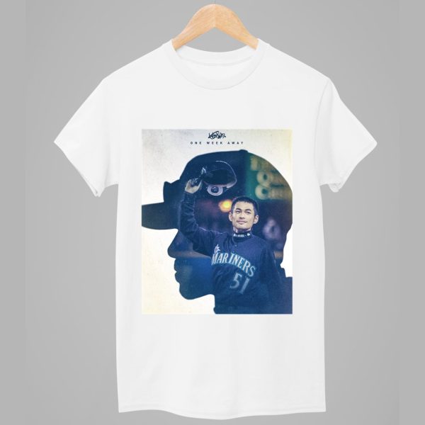 Mariners Ichiro goes into the Hall of Fame Shirt 1