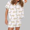 Martini Weenie Dachshund Lover Pajama Set 1