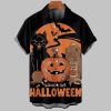 Mens Retro Long Live Halloween Hawaiian Shirt 2