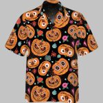 Mexican Pumpkin Flower Halloween Hawaiian Shirt