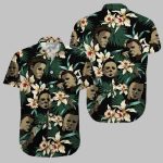 Michael Myers Floral Slasher Hawaiian Shirt
