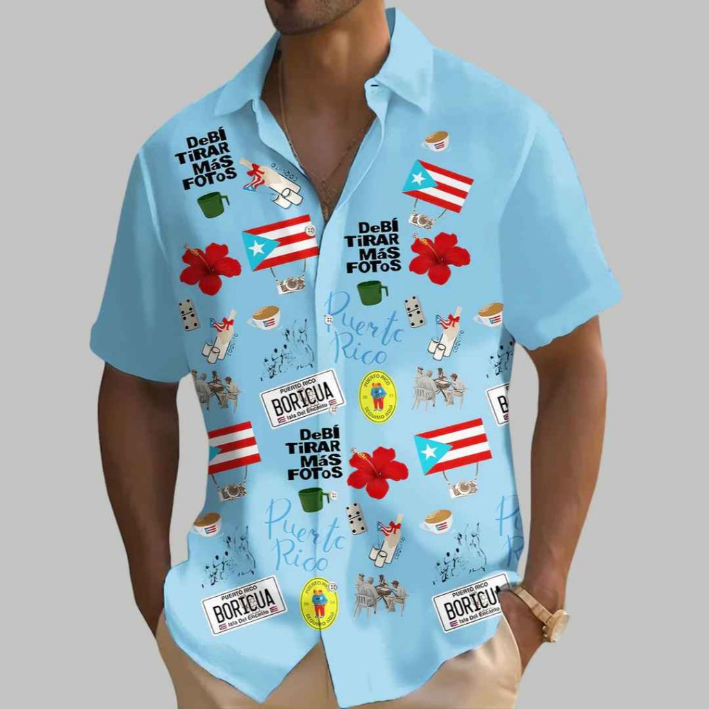 Puerto Rico Fun Print Hawaiian Shirt 3 Puerto Rico Fun Print Hawaiian Shirt 3