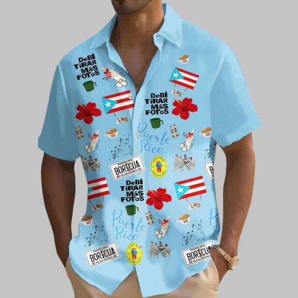 Puerto Rico Fun Print Hawaiian Shirt 3