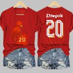 RIP Diogo Jota Football Star Print T-Shirt